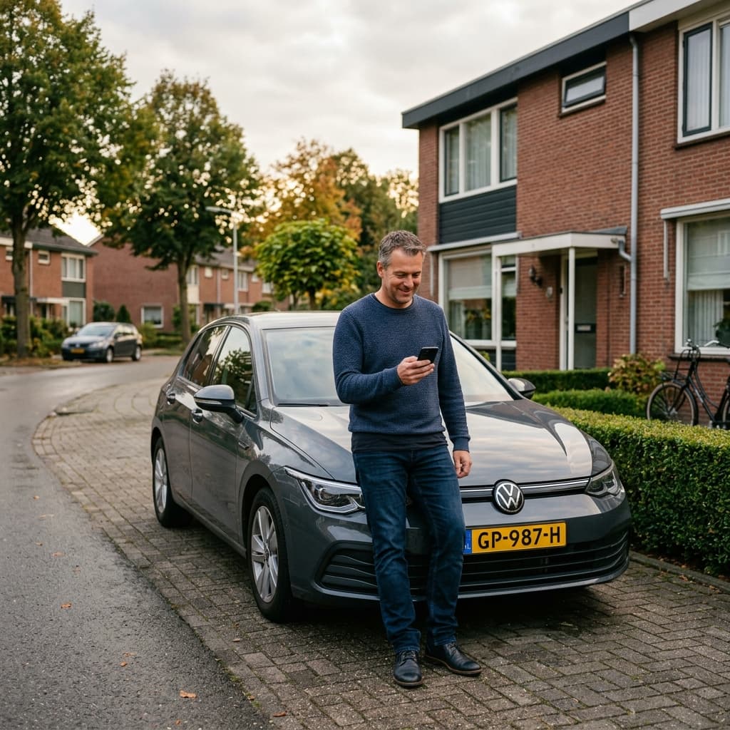 Man verkoopt zijn auto via vlotverkocht.nl